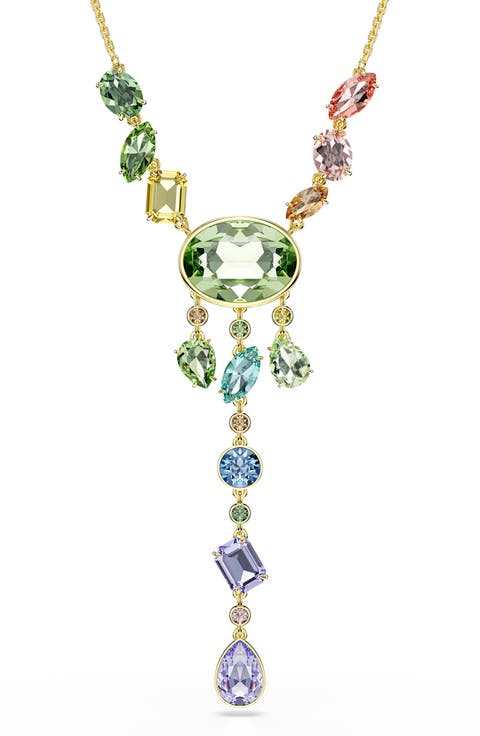 Gema Crystal Y-Necklace