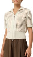 Lilysilk Toscana Pointelle Knit Double-Zip Cardigan