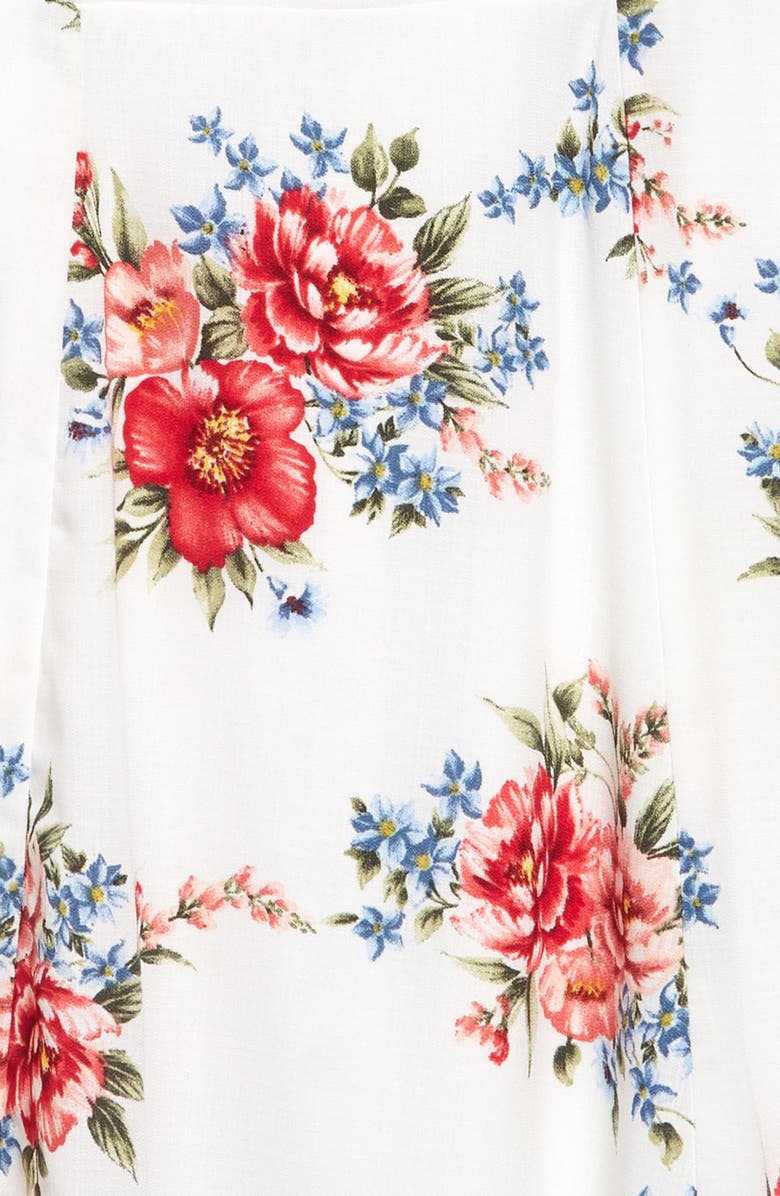 Ava & Yelly Floral Print Skater Dress, Alternate, color, 