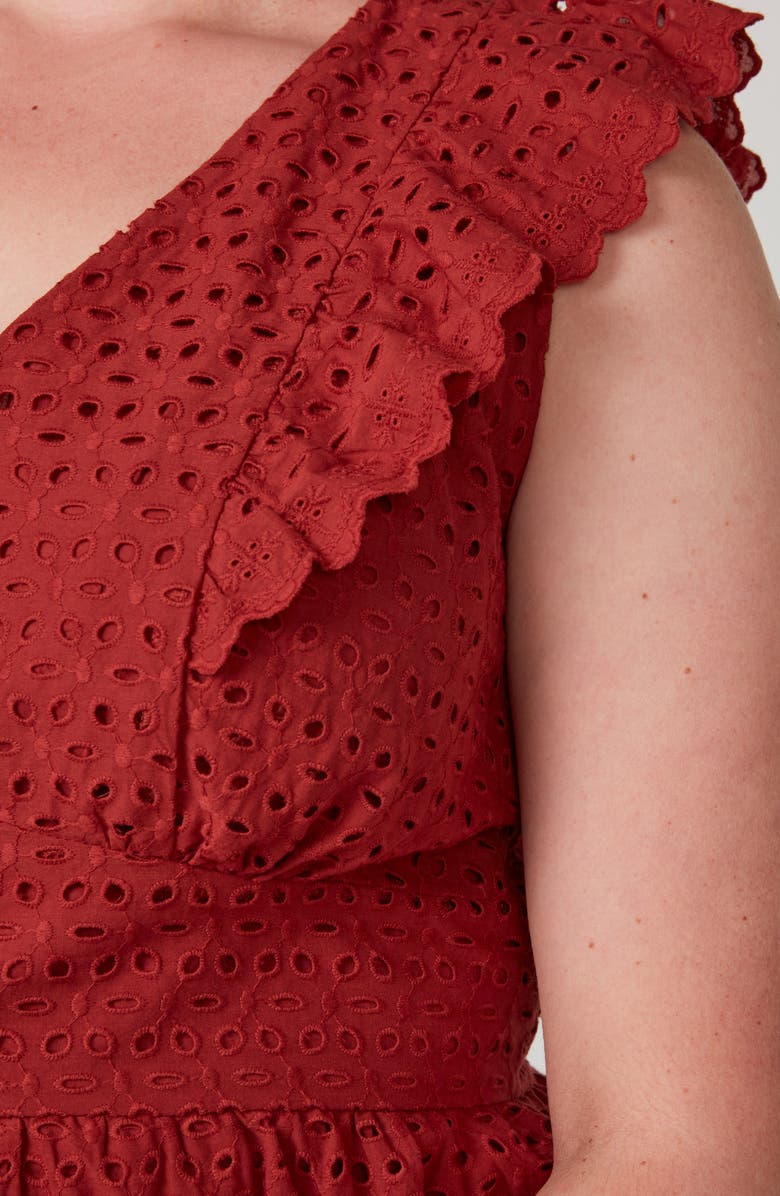 Estelle Cordelia Eyelet Peplum Top, Alternate, color, 