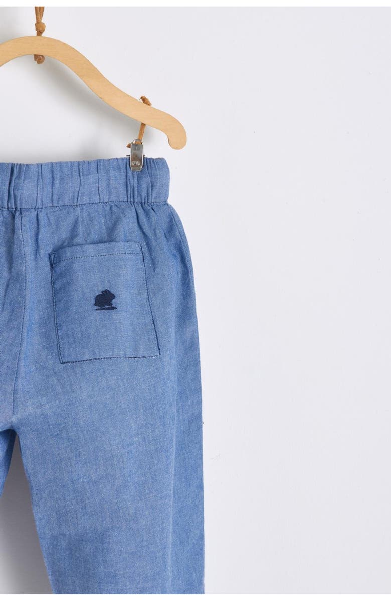 Babycottons Comfy Pants, Alternate, color, Pastel Blue