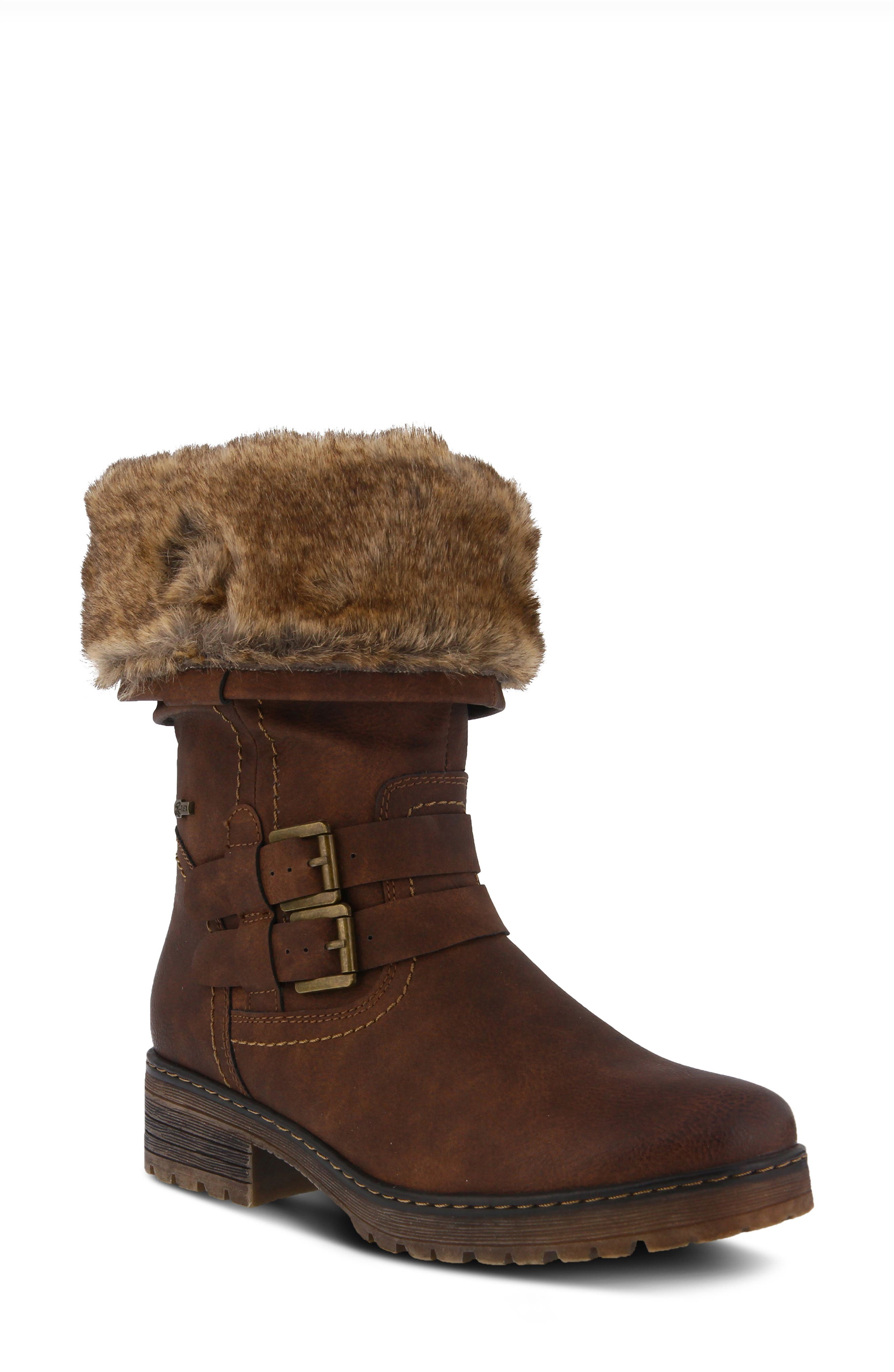 Comatulla Water Resistant Boot, Main, color, BROWN