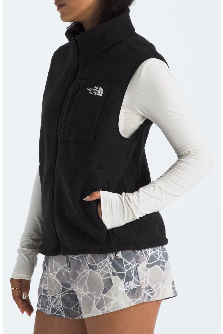Yumori High Pile Fleece Vest, Alternate, color, TNF BLACK