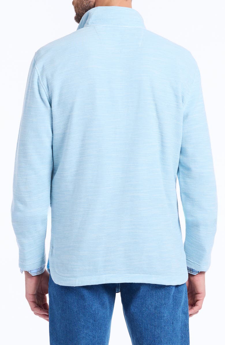 Robert Graham Ledson Quarter-Zip Knit Sweatshirt, Alternate, color, Glacier
