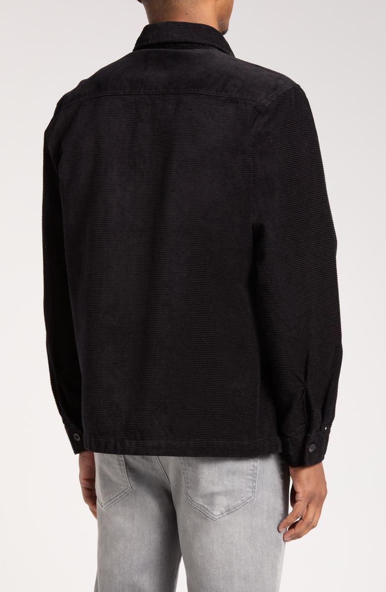 Union Corduroy Shirt Jacket, Alternate, color, Black