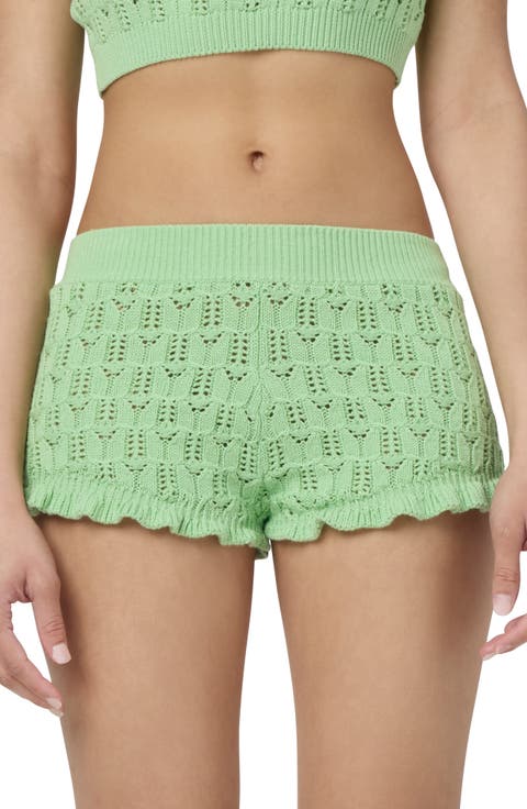 Pointelle Knit Shorts