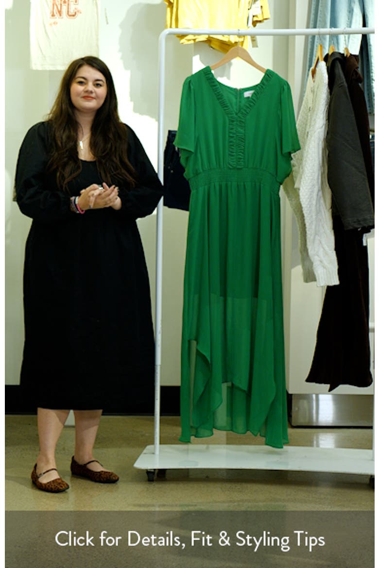 Handkerchief Hem Maxi Dress video