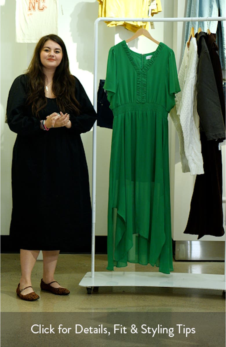 Handkerchief Hem Maxi Dress, sales video thumbnail