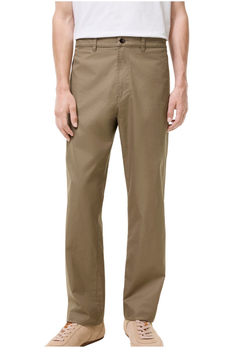 Burberry Tropical Gabardine Chinos, Main, color, Finch Brown