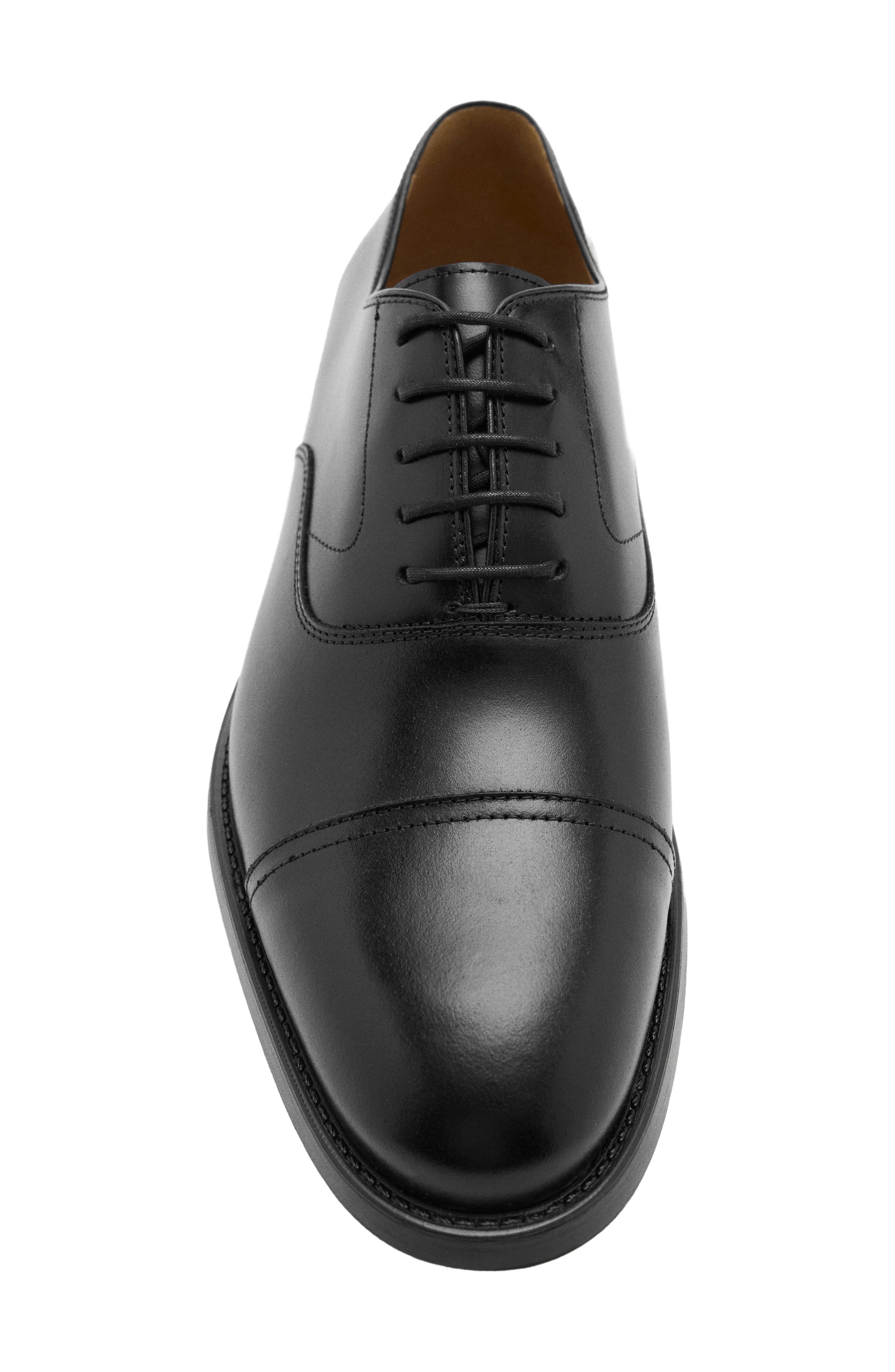 Leather Oxford, Alternate, color, BLACK