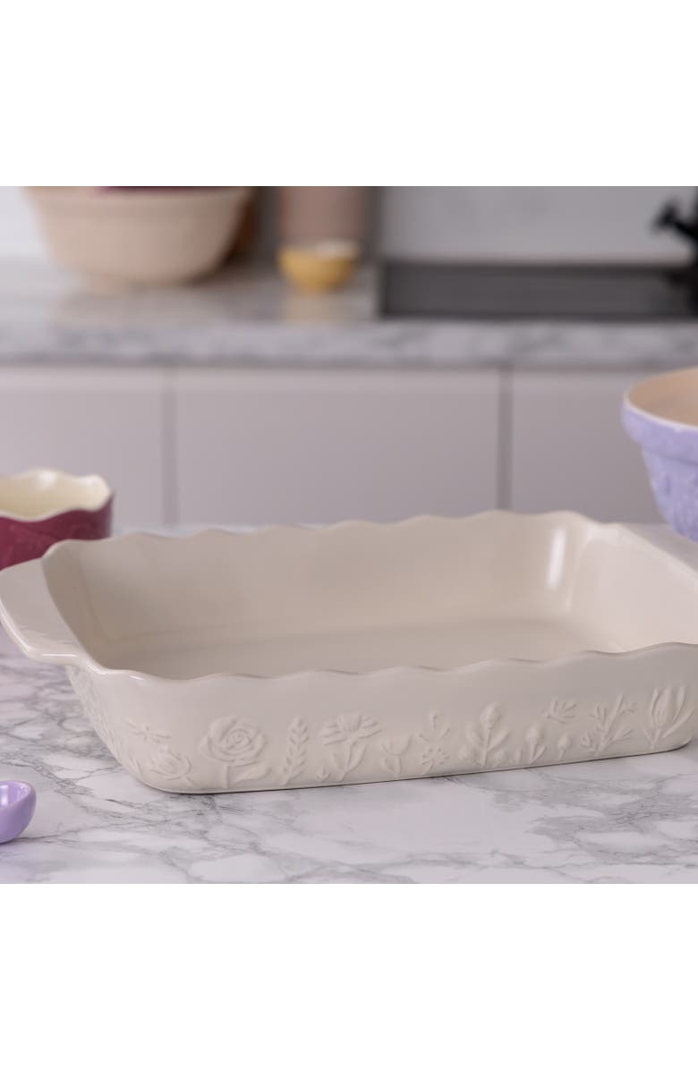 MASON CASH In The Meadow Large Rectangular Baker, Alternate, color, Cream