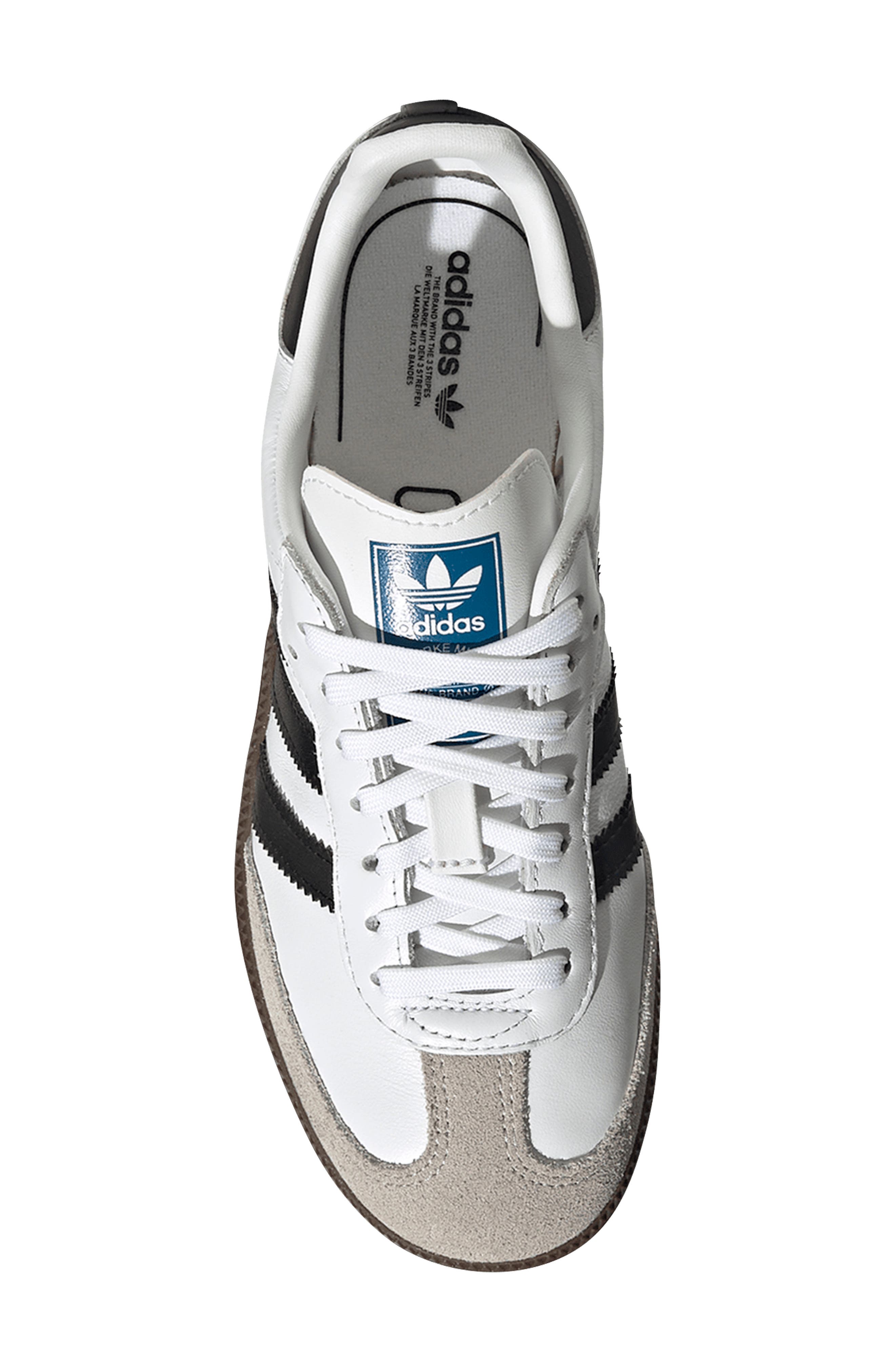 Kids' Samba Sneaker, Alternate, color, FTWWHT/CBL