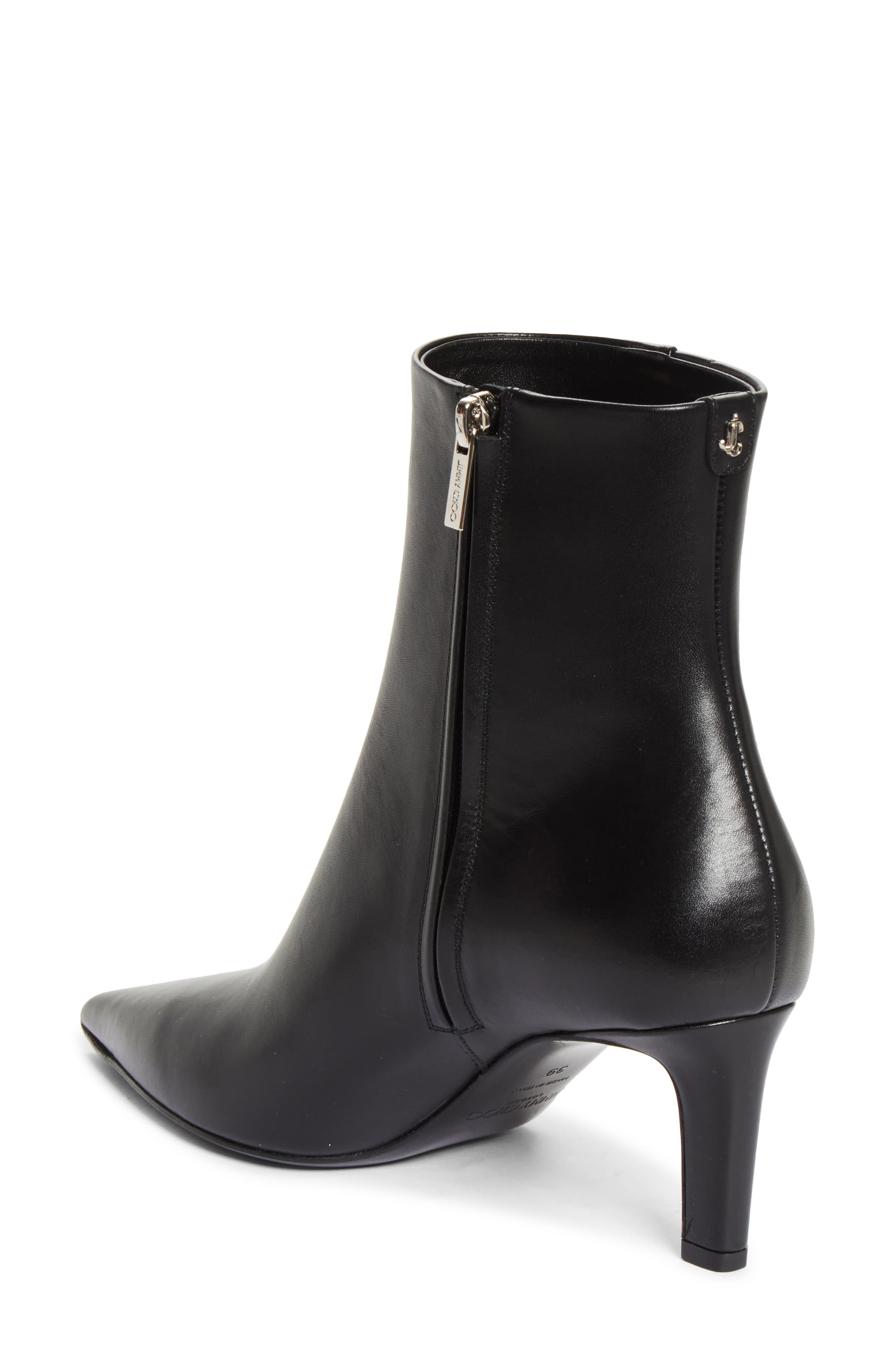 Frankie Pointed Toe Bootie, Alternate, color, BLACK