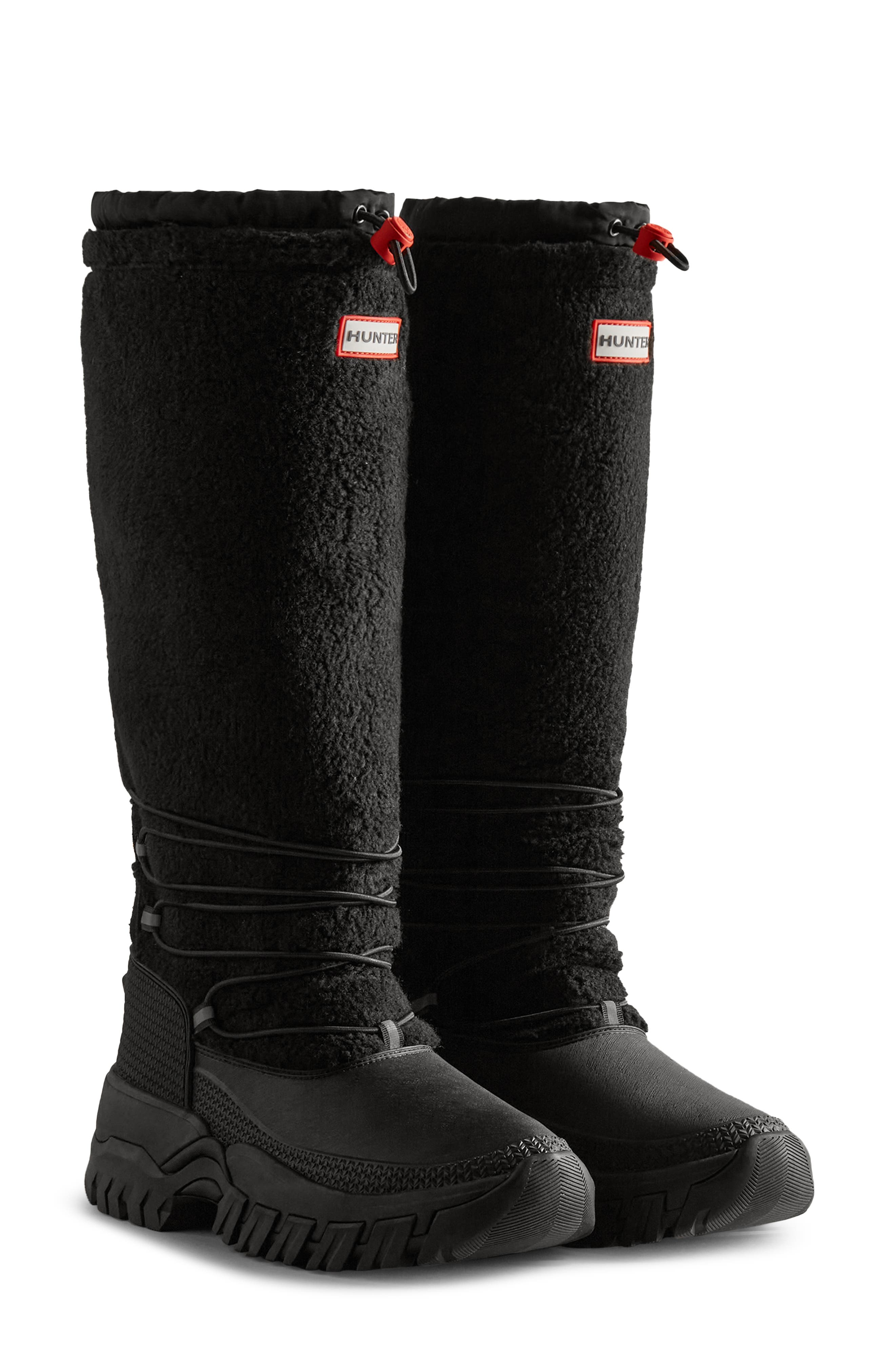 未使用HUNTER WOMENS WANDERER TALL  BOOT Hunter Wanderer Fleece Waterproof Tall Boot (Women) | Nordstrom