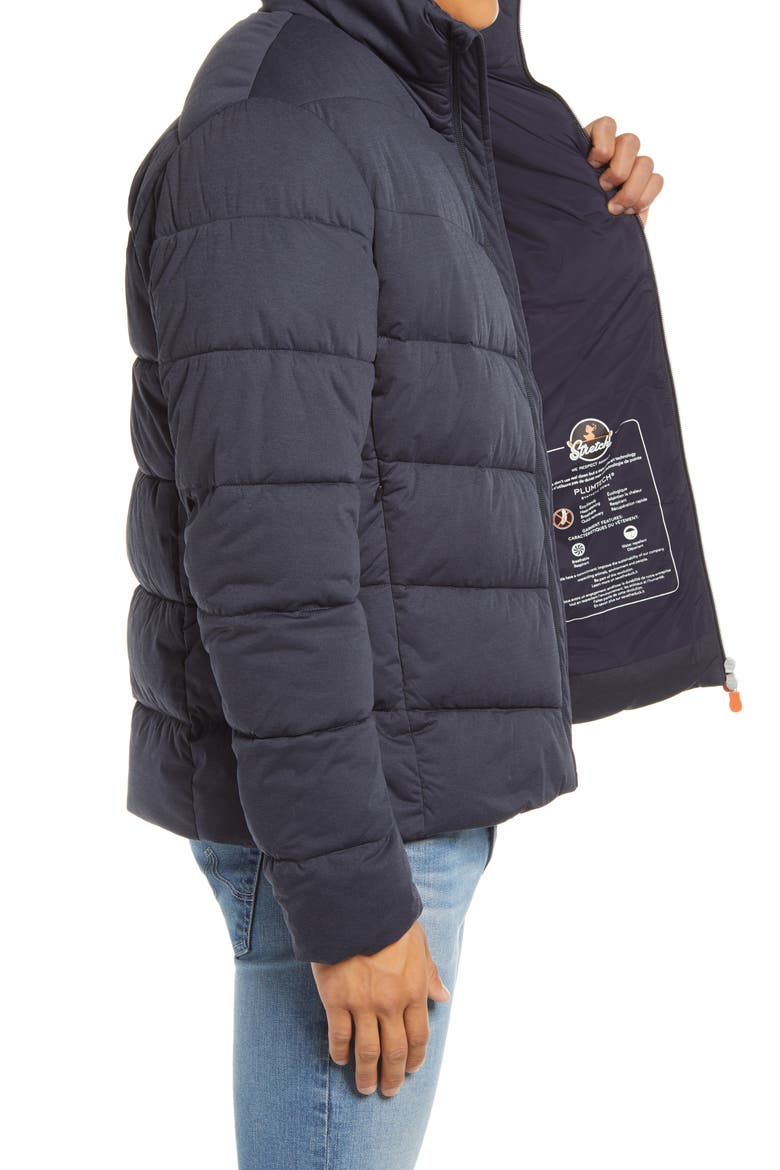 Waterproof Puffer Jacket, Alternate, color, BLUE BLACK MELANGE