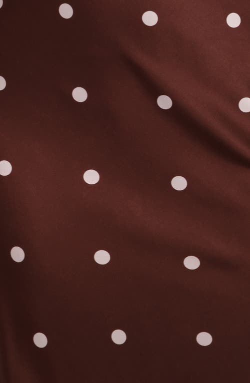 Petal And Pup Petal & Pup Anika Dot One-shoulder Satin Maxi Dress In Multi