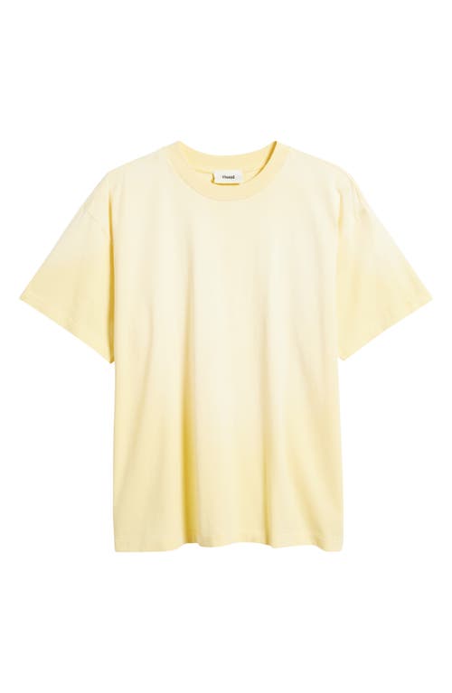 Elwood Core Oversize Organic Cotton Jersey T-shirt In Yellow