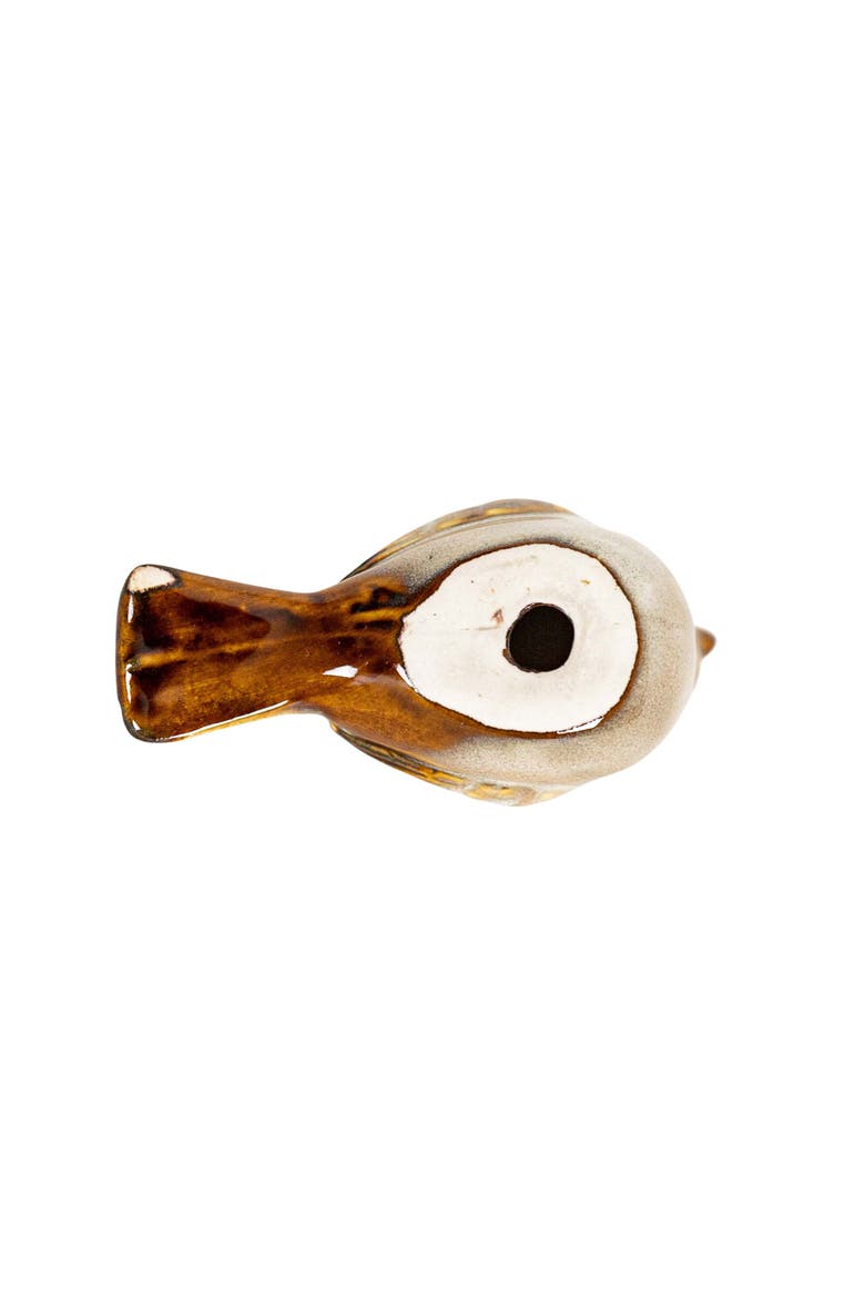 Set of 4 Bird Accents White Porcelain, Alternate, color, White