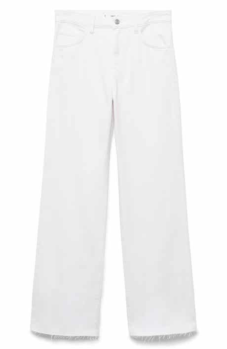 MANGO Danila High Waist Wide Leg Jeans