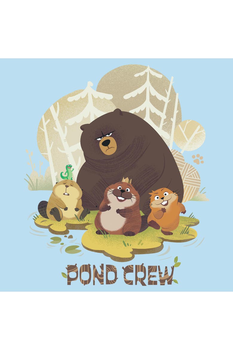 Men's Beaver Pond Crew Short Sleeve Graphic T-Shirt, Alternate, color, Light Blue