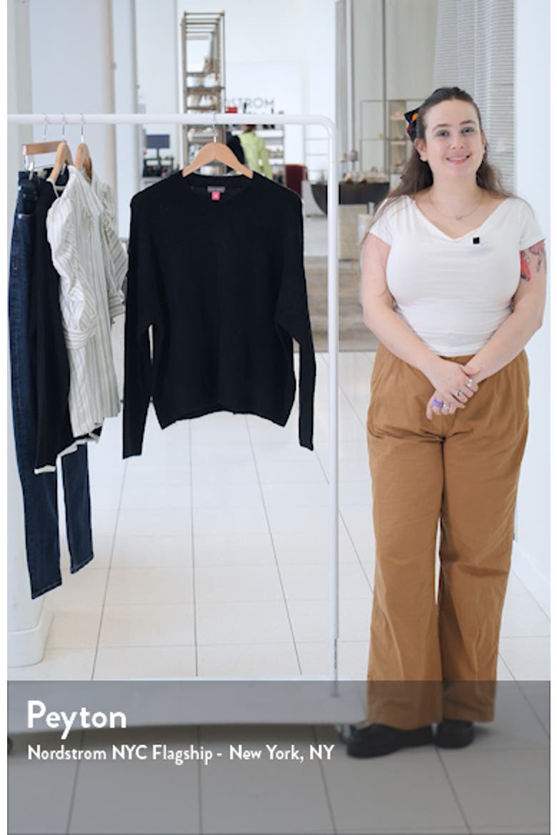 Cropped Crewneck Sweater video
