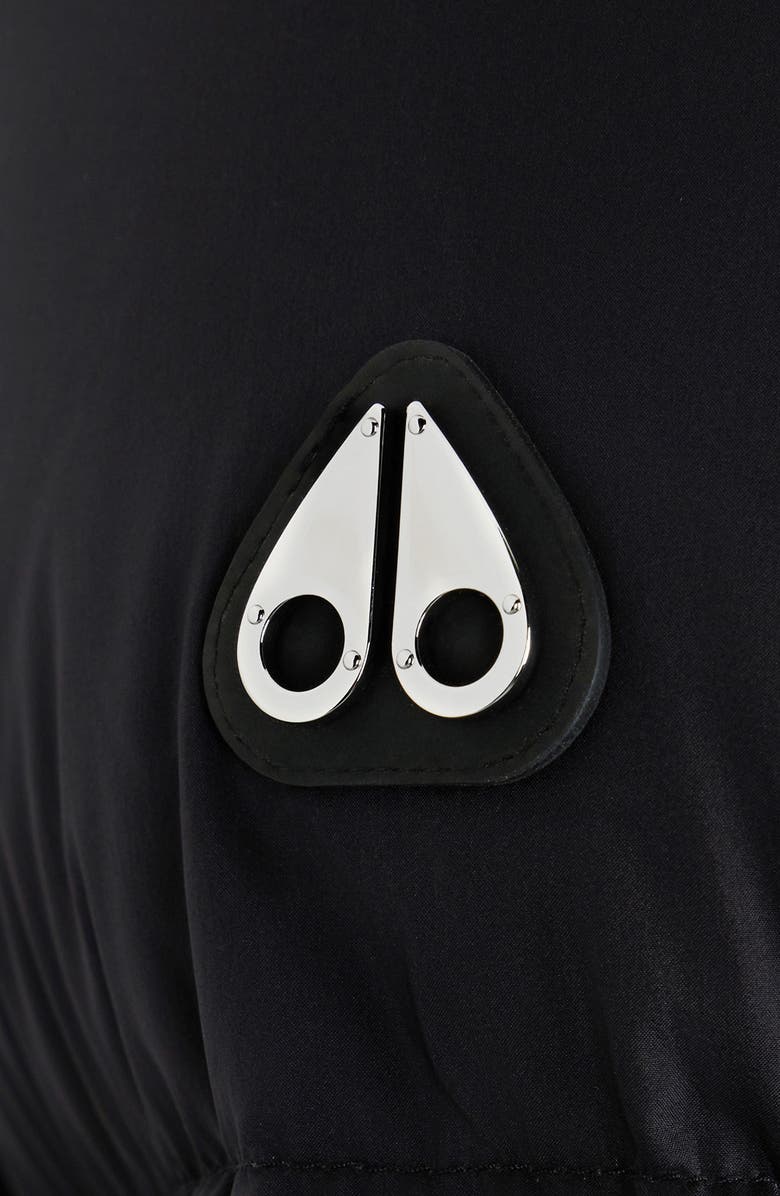 Moose Knuckles Belle Dune Water Repellent Down Puffer Jacket with Removable Hood, Alternate, color, Black