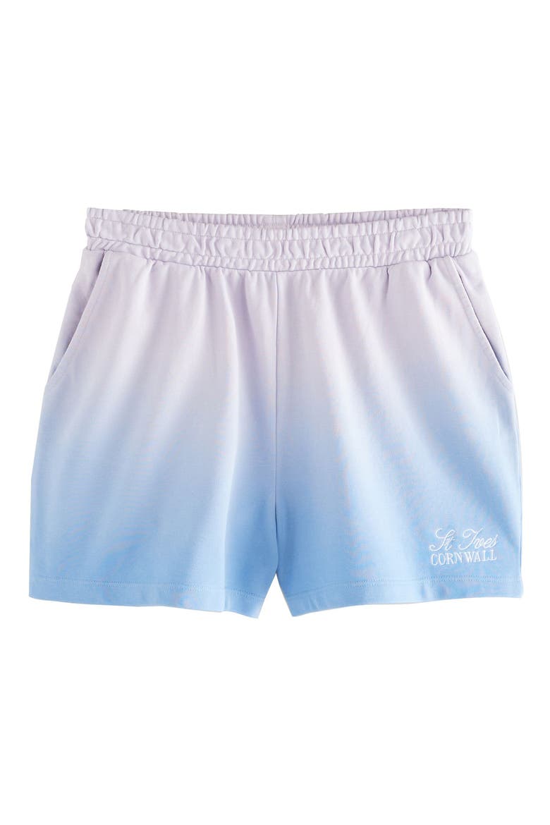 Ombré Sweat Shorts, Alternate, color, BLUE