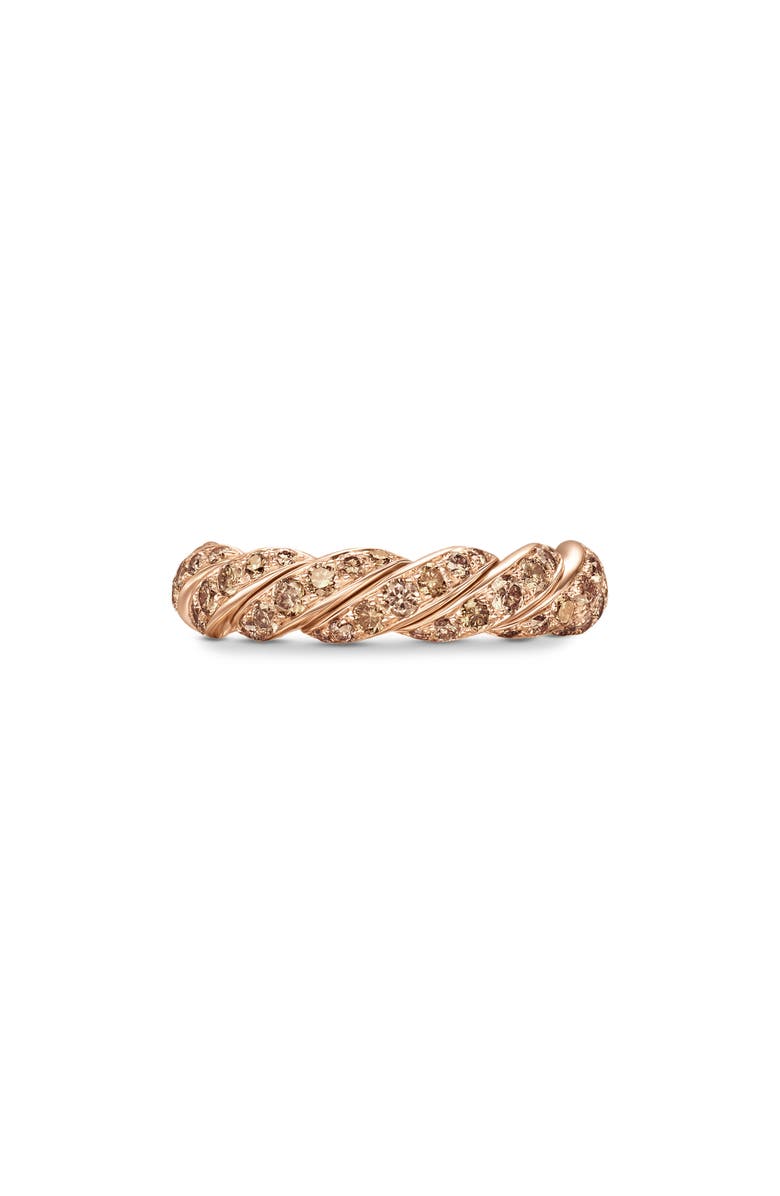 David Yurman Sculpted Cable Flex Band Ring, Main, color, Gold