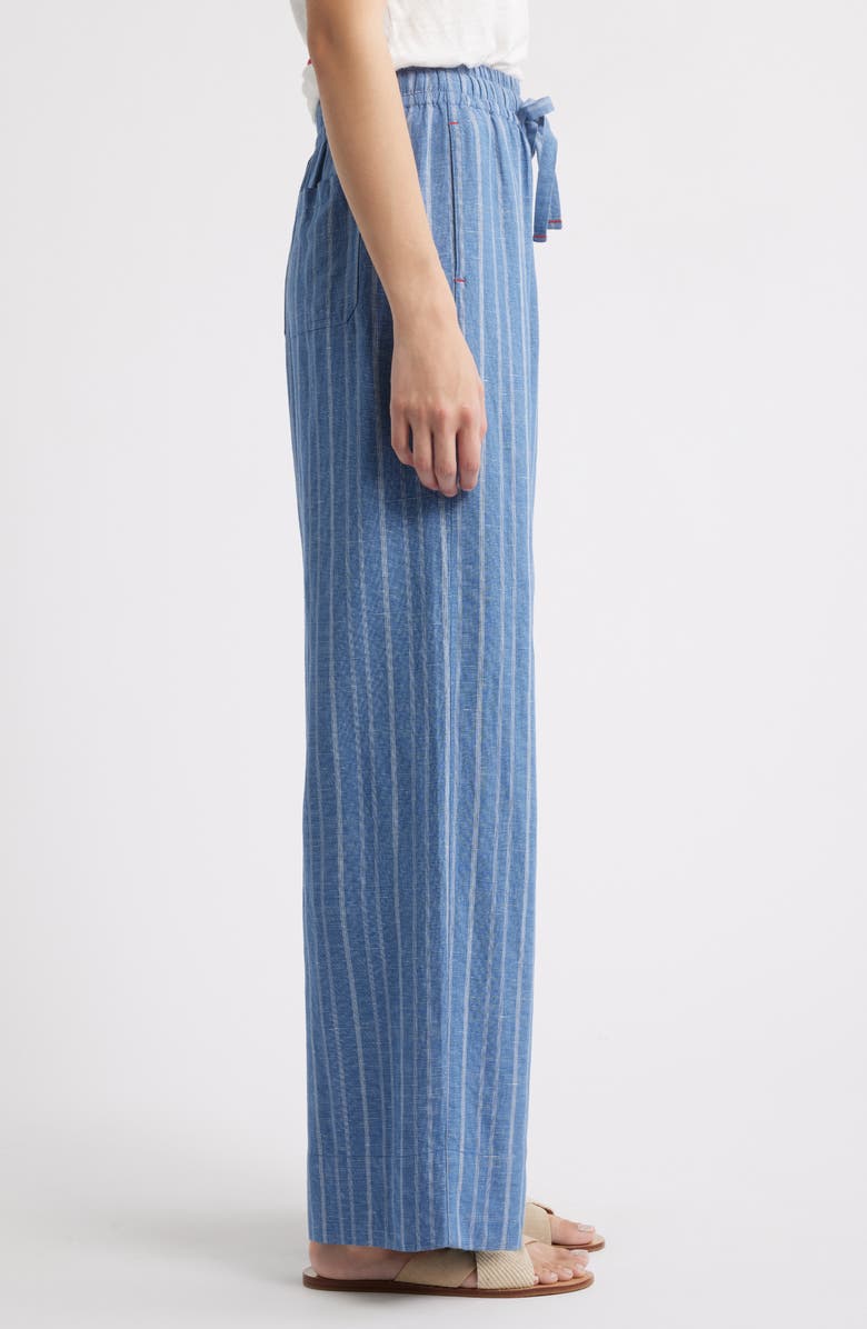 MARGARET O'LEARY Vida Stripe Wide Leg Pants, Alternate, color, 