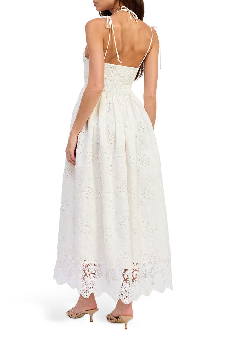 Aanlise Maxi Midi Dress, Alternate, color, WHITE