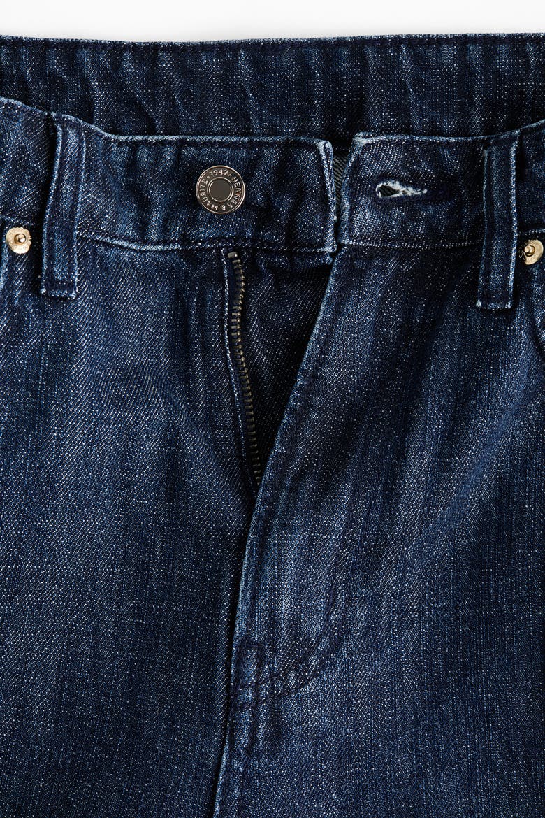 Straight High Jeans, Alternate, color, Dark denim blue