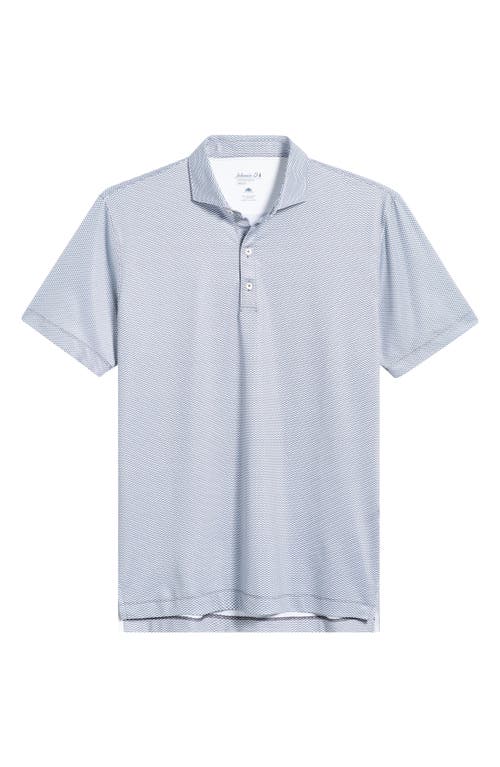 Johnnie-o Rud Geo Print Performance Jersey Polo In Multi