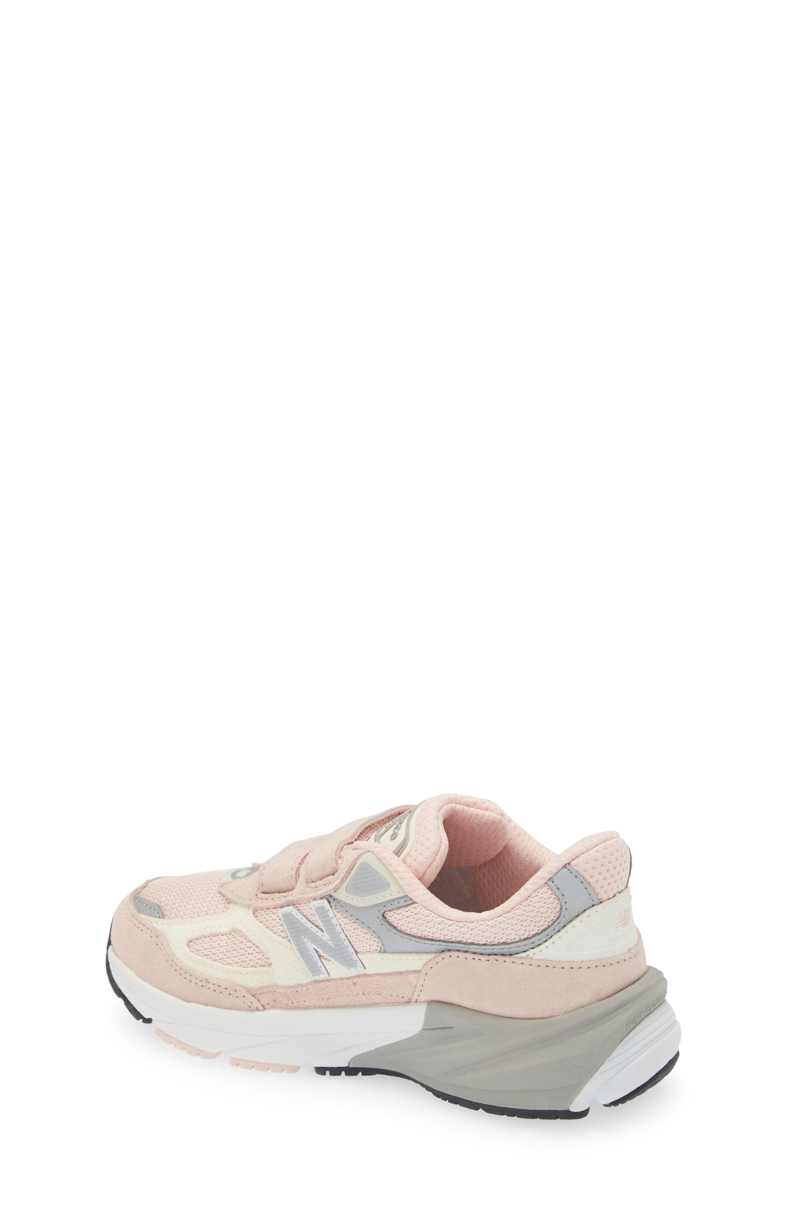 Kids' 990 v6 Sneaker, Alternate, color, PINK HAZE/ WHITE