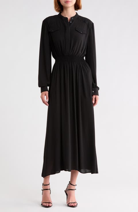 Smocked Waist Maxi Dress