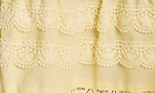 Endless Rose Tiered Midi Skirt In Yellow