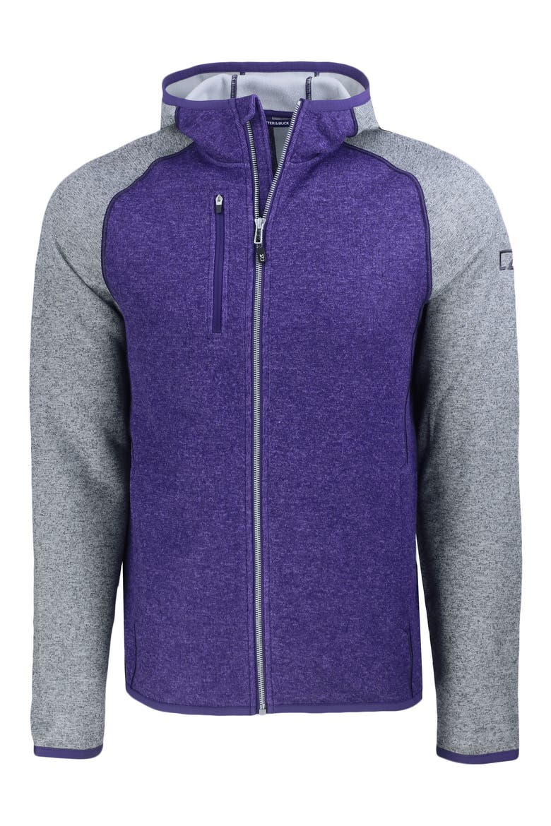 Mainsail Full Zip Hooded Jacket, Main, color, COLLEGE PURPLE/POLISH HEATHER