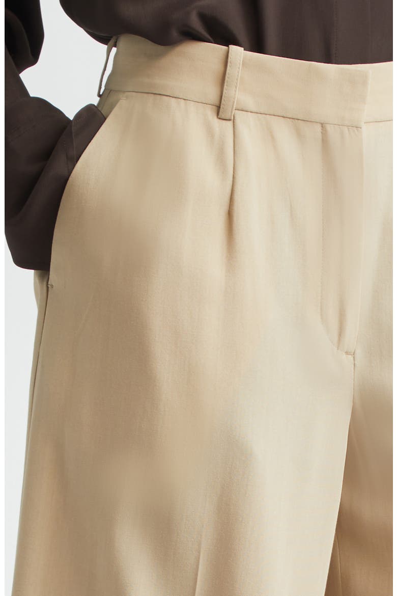Tailored Wide Leg Shorts, Alternate, color, OVERCAST BEIGE