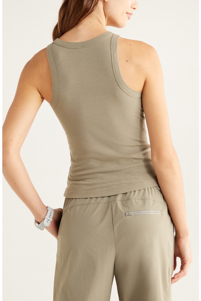 Go-To Rib Performance Tank, Alternate, color, GREEN VETIVER