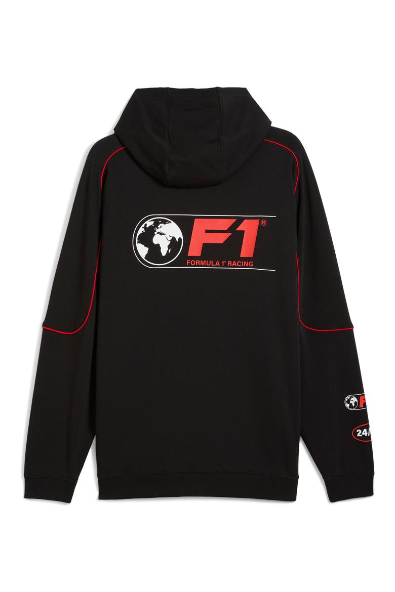 F1 Graphic Cotton Blend Hoodie, Alternate, color, PUMA BLACK
