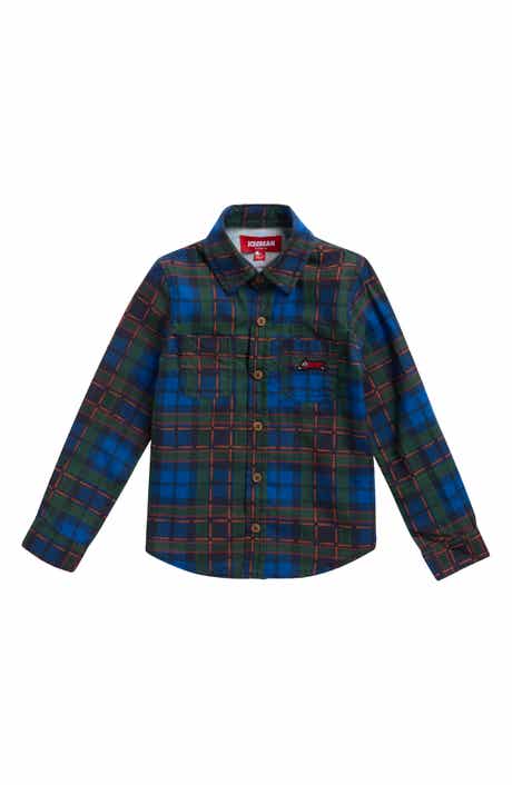 ICECREAM Kids' Plaid Flannel Button-Up Shirt