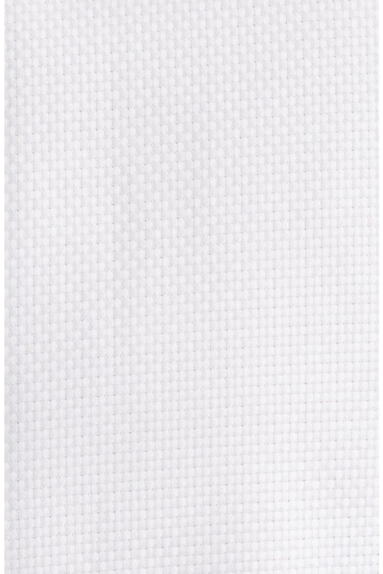 Trim Fit Solid White Textured Cotton Tuxedo Shirt, Alternate, color, WHITE
