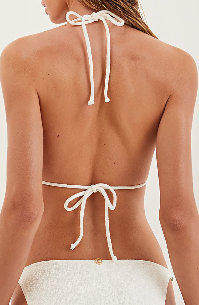 ViX Paula Hermanny Firenze Kiana Triangle Bikini Top, Alternate, color, White