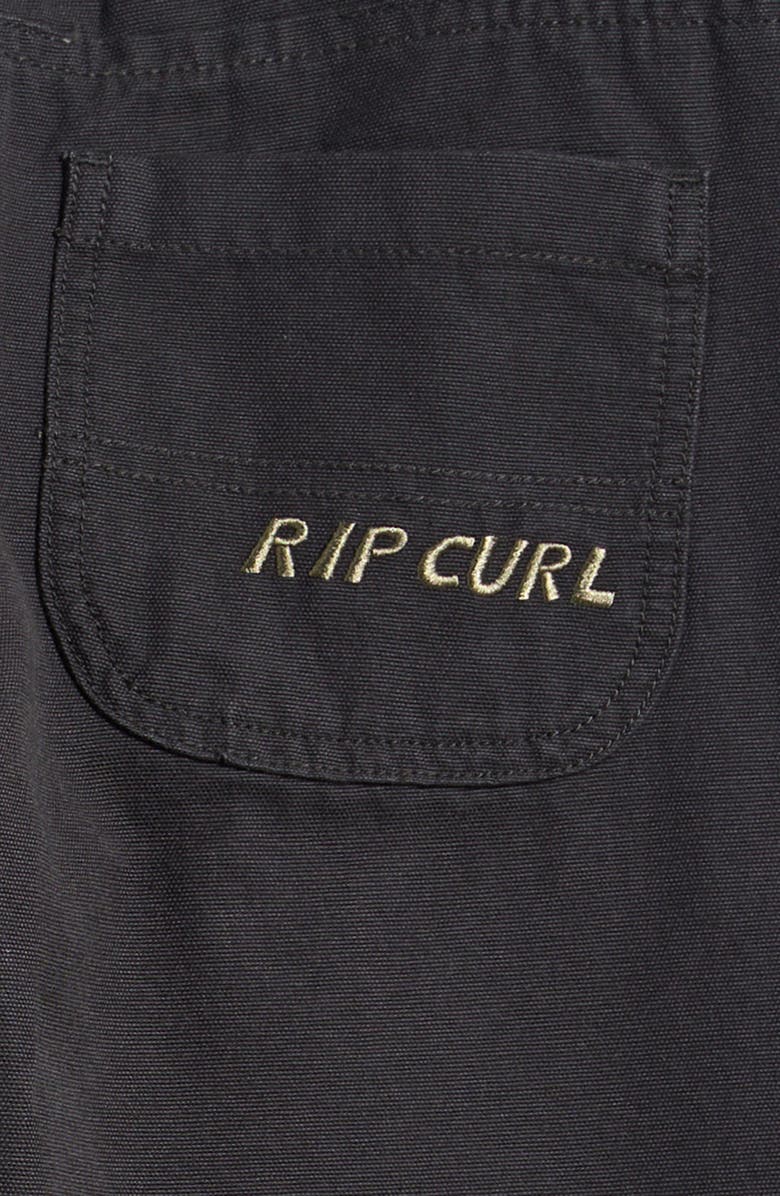 Rip Curl Kids' Hyped Canvas Straight Leg Pants, Alternate, color, Washed Black