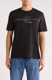 Calvin Klein Logo Line Graphic T-Shirt
