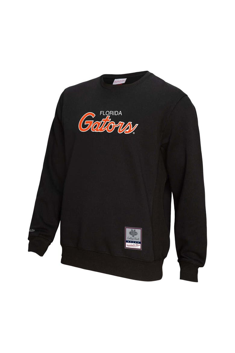 Men's Mitchell & Ness  Black Florida Gators Elite Script Pullover Sweatshirt, Alternate, color, Black