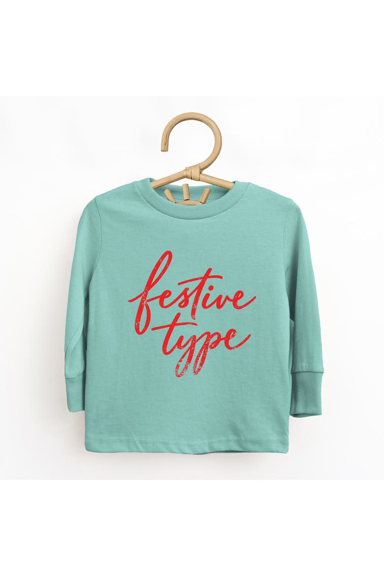 The Juniper Shop Festive Type Cursive Long Sleeve Tee Toddler | Nordstrom