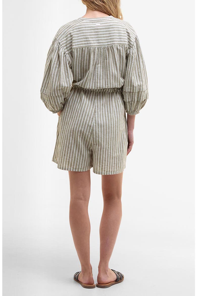 Bobby Cotton & Linen Romper, Alternate, color, DUSKY GREEN STRIPE