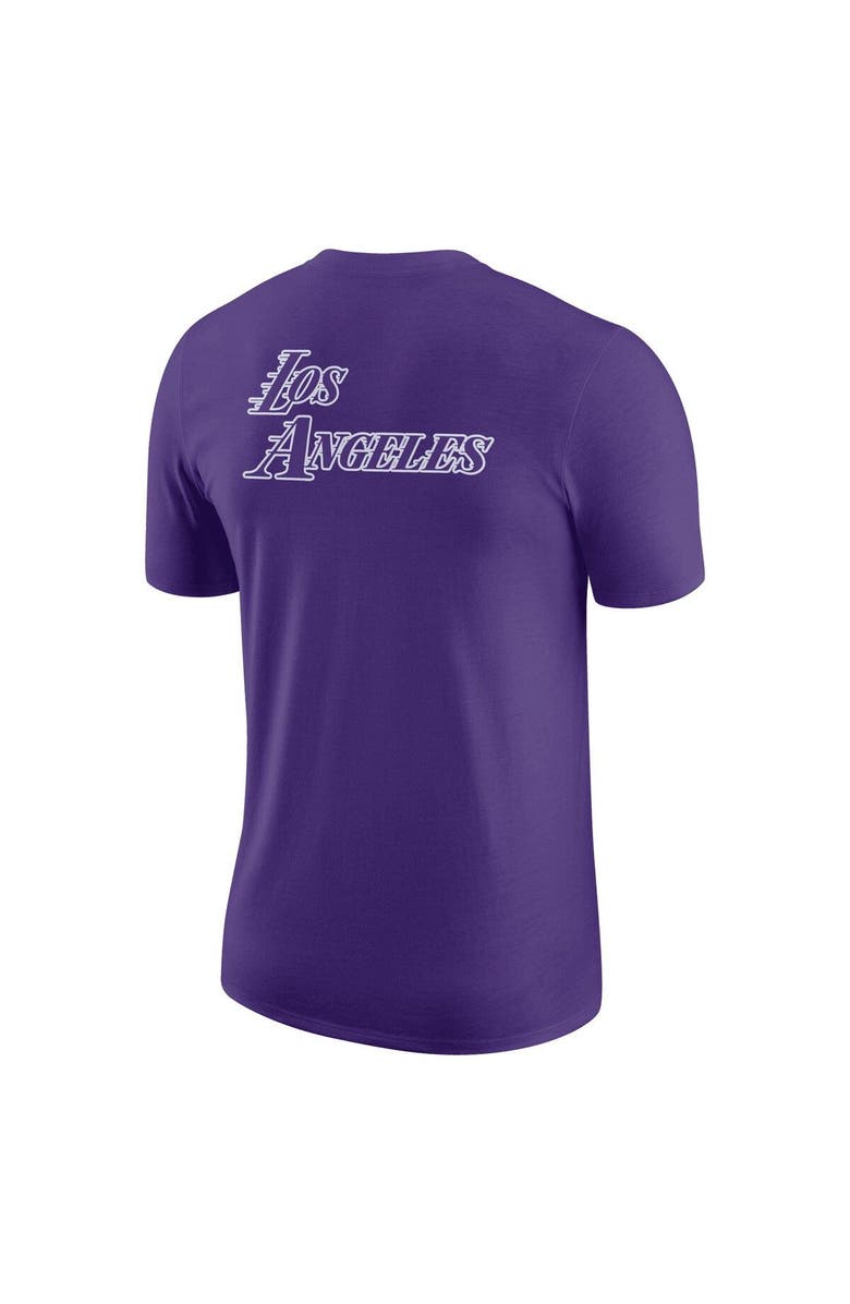 Nike Men's Nike Purple Los Angeles Lakers 2022/23 City Edition Courtside Max90 Backer Relaxed Fit T-Shirt, Alternate, color, 