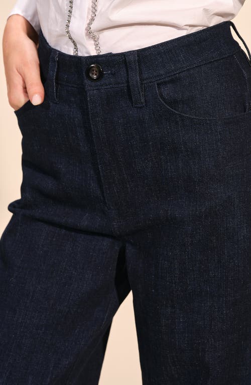 Isaac Mizrahi New York High Waist Straight Leg Jeans In Blue