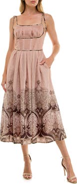 Socialite Corset Midi Sundress